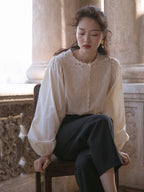 Vintage Embroidered Lace Blouse