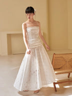 Cut-Out Lace Cotton Dress