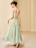 Ethereal Pastel Chiffon Dress