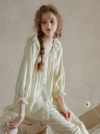 Ethereal Ruffled Floral Nightwear Set