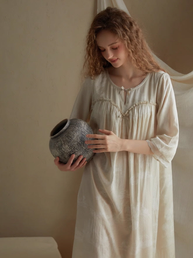 Timeless Reverie Toile Nightgown