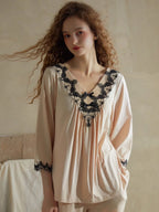 Enchanted Lace-Trim Pajama Set