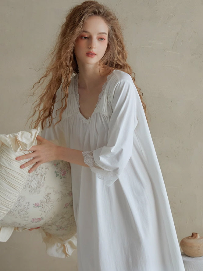 Serenade Lace-Trimmed Nightgown