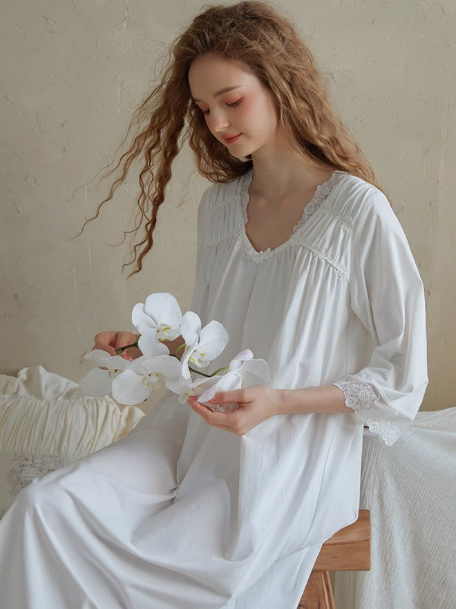 Serenade Lace-Trimmed Nightgown