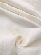 Fountain Embroidery Ramie Dress