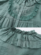 Rose Whispers Ramie Lace Blouse