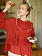 Wildflower Garden Embroidered Blouse