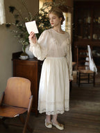 Lace Garden Cotton Petticoat Skirt