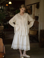 Lace Garden Cotton Petticoat Skirt