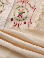 Ramie Embroidered Garden Dress