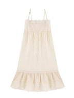 Lace Collar Cotton Lounge Gown