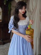 Dreamy Vintage Balloon Sleeve Dress