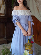 Dreamy Vintage Balloon Sleeve Dress