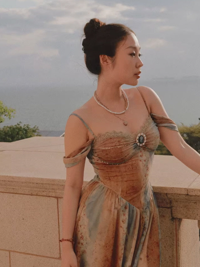 Enchanted Vintage Ocean Gown