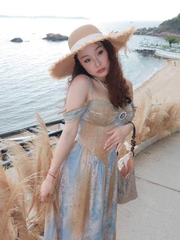 Enchanted Vintage Ocean Gown