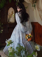 Whimsical Blue Butterfly Dress
