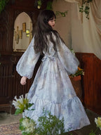 Whimsical Blue Butterfly Dress
