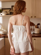 Soft Cotton Modal Lace Pajama Set
