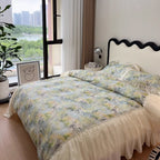 Pastel Garden Ruffle Bedding Set