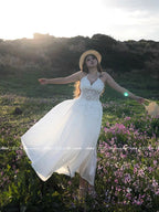 Sunlit Meadow Eyelet Lace Dress