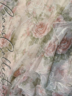 Ethereal Rose Garden Ruffle Dress