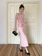 Blush Ruffle Floral Blouse