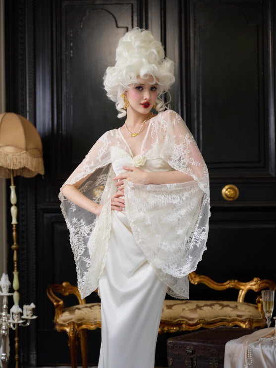 Regal Rose Corset Satin Dress