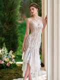 Enchanted Ivory Lace Corset Dress