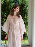 Golden Goddess Satin Lace Dress