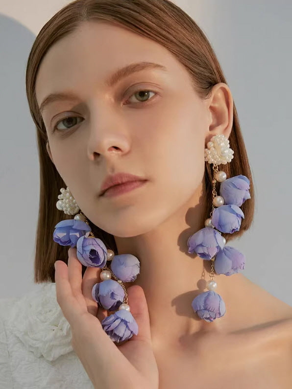 Blooming Pearl Blossom Earrings