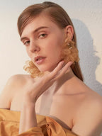 Whimsical Bloom Organza Earrings
