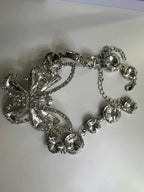 Crystal Butterfly Statement Choker Necklace