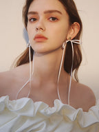 Ribbon Whisper Bow Earrings