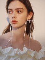 Ribbon Whisper Bow Earrings