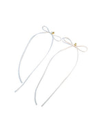 Ribbon Whisper Bow Earrings