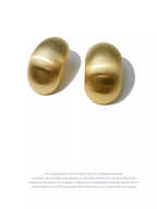 Golden Glow Vintage Dome Earrings
