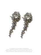 Crystal Cascade Statement Drop Earrings