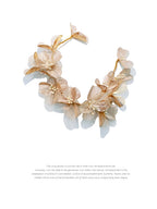 Golden Blossom Petal Necklace