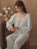 Lace Ribbon Dreamy Loungewear Set