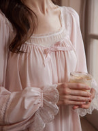 Lace Ribbon Dreamy Loungewear Set