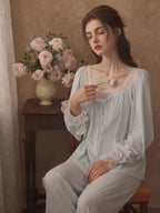 Lace Ribbon Dreamy Loungewear Set