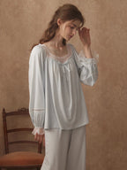 Lace Ribbon Dreamy Loungewear Set