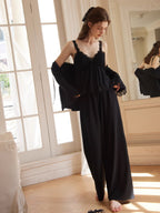 Midnight Lace 3-Piece Loungewear Set