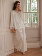 Romantic Lace Trim Loungewear Set