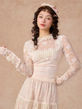 Victorian Lace Ruffle Top & Skirt
