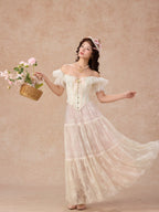 Ivory Lace Princess Corset & Skirt