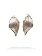 Romantic Vintage Seashell Statement Earrings