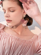 Romantic Bloom Pearl Flower Earrings