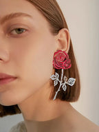 Romantic Rose Statement Earrings