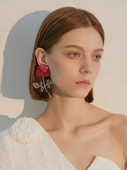 Romantic Rose Statement Earrings